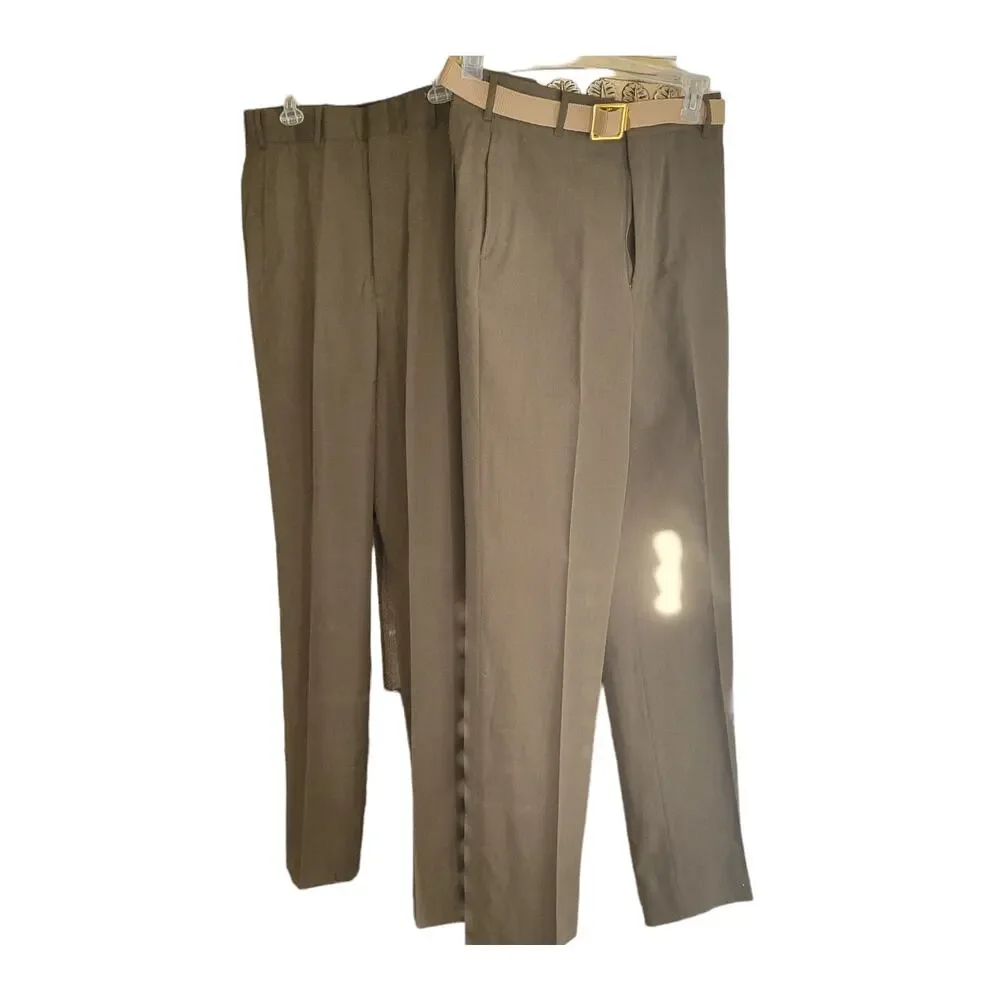 Tennessee Apparel Trousers Men 31XL Green USMC Marine Corps 2212 Military Belted